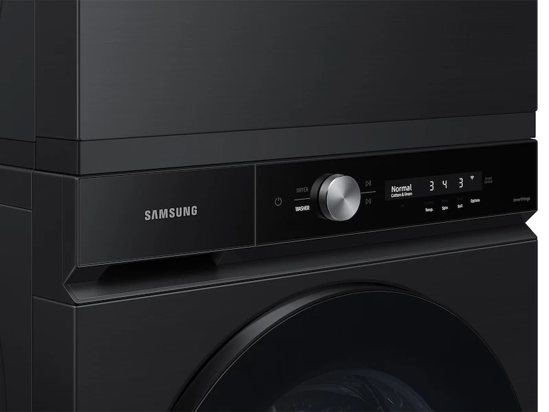 Bespoke 7.6 cu. ft. Ultra Capacity Electric Dryer with Super Speed Dry and AI Smart Dial in Brushed Black DVE53BB8700VA3