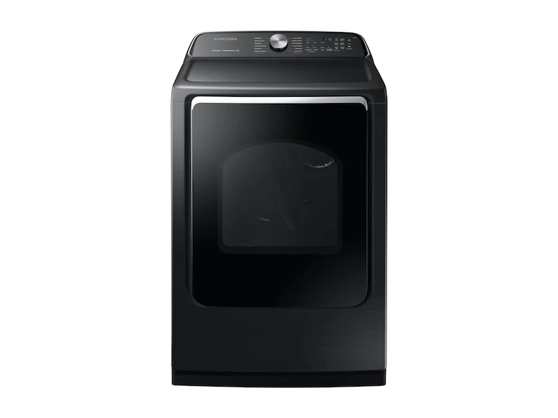 Samsung 7.4 cu. ft. Electric Dryer with Steam Sanitize+ Fingerprint Resistant Black Stainless Steel DVE54R7600VA3 Picture 1