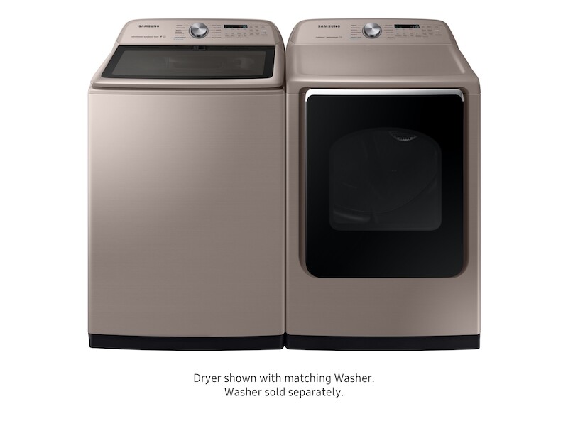 7.4 cu. ft. Electric Dryer with Steam Sanitize+ in Champagne DVE54R7600WA3