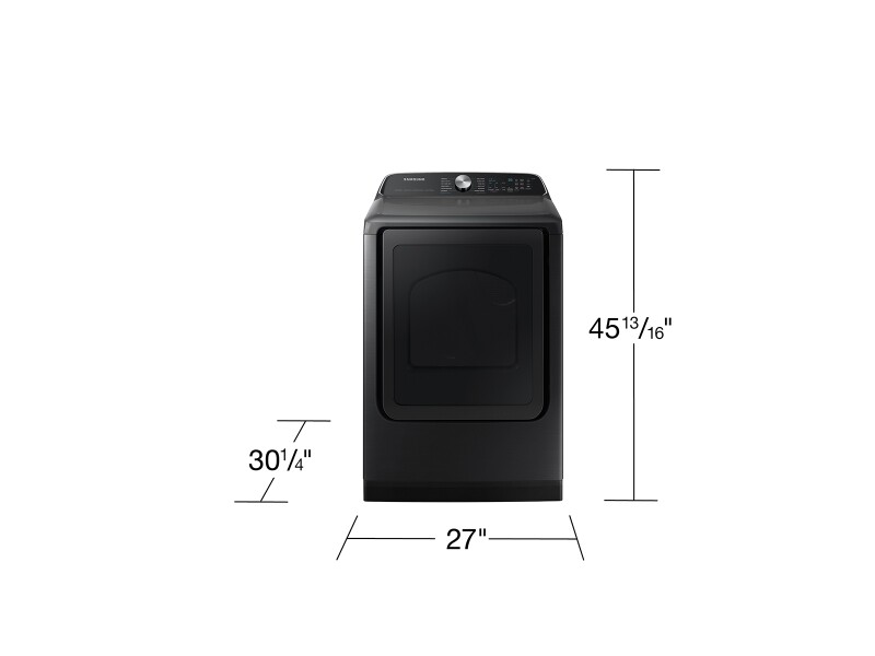 7.4 cu. ft. Smart Electric Dryer with Steam Sanitize+ in Brushed Black DVE55CG7100VA3