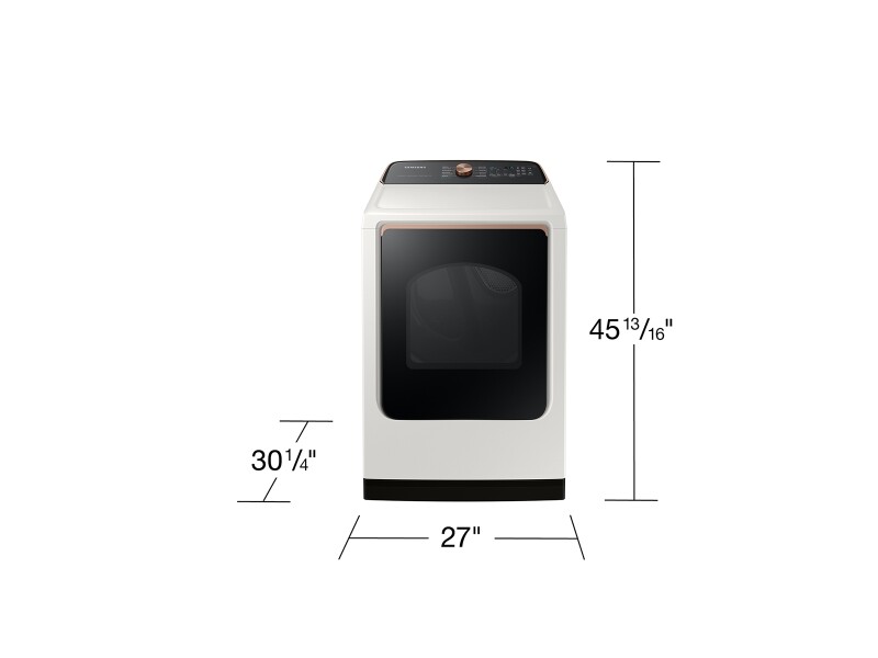 7.4 cu. ft. Smart Electric Dryer with Steam Sanitize+ in Ivory DVE55CG7500EA3