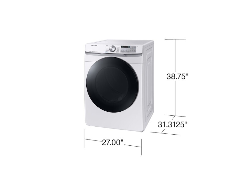7.5 cu. ft. Smart Gas Dryer with Steam Sanitize+ in White DVG45B6300WA3