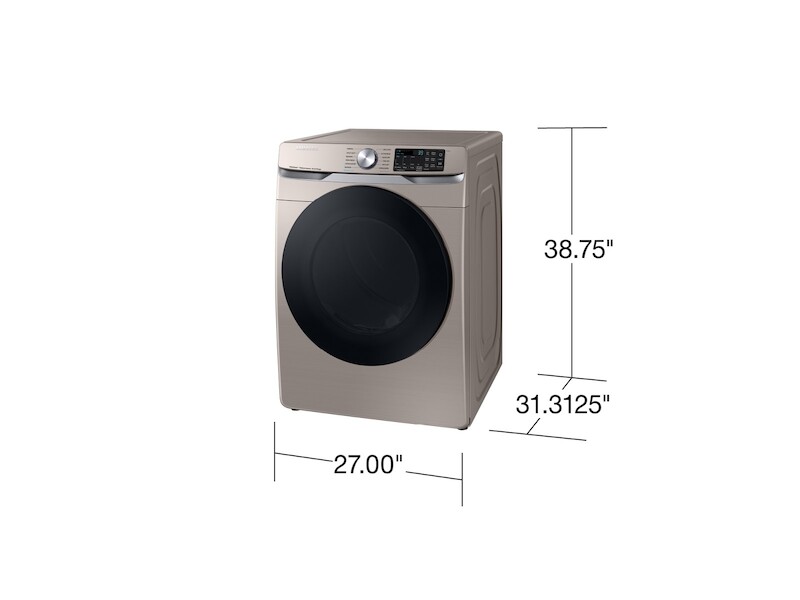 7.5 cu. ft. Gas Dryer with Steam Sanitize+ in Champagne DVG45R6100CA3