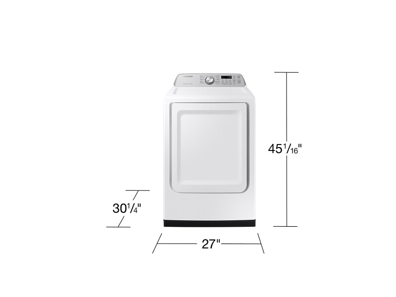 7.4 cu. ft. Smart Gas Dryer with Sensor Dry in White DVG47CG3500WA3