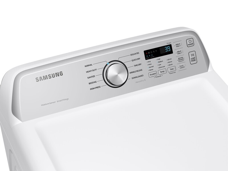 7.4 cu. ft. Smart Gas Dryer with Sensor Dry in White DVG47CG3500WA3