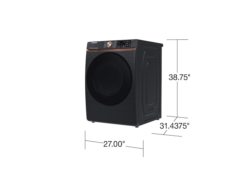 7.5 cu. ft. Smart Gas Dryer with Steam Sanitize+ in Brushed Black DVG50A8500VA3, product image 5 of 15