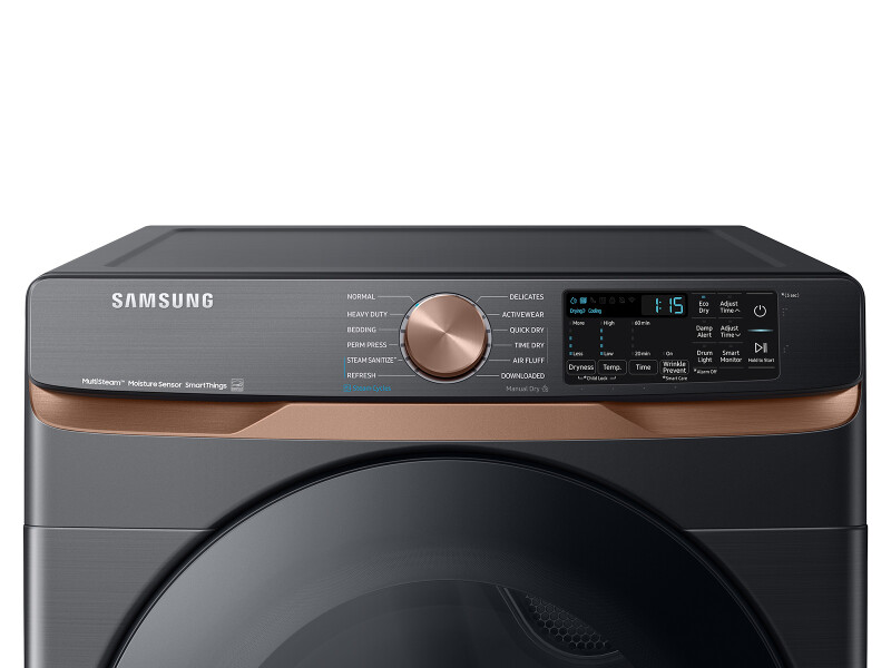 7.5 cu. ft. Smart Gas Dryer with Steam Sanitize+ and Sensor Dry in Brushed Black DVG50BG8300VA3