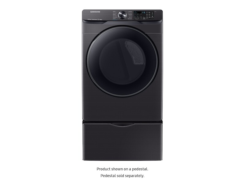 7.5 cu. ft. Smart Gas Dryer with Steam Sanitize+ in Black Stainless Steel DVG50R8500WA3