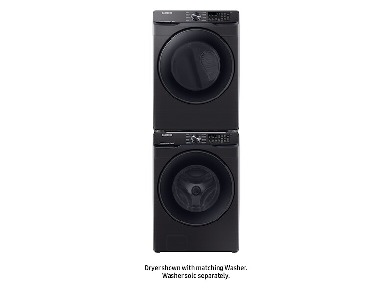 7.5 cu. ft. Smart Gas Dryer with Steam Sanitize+ in Black Stainless Steel DVG50R8500WA3