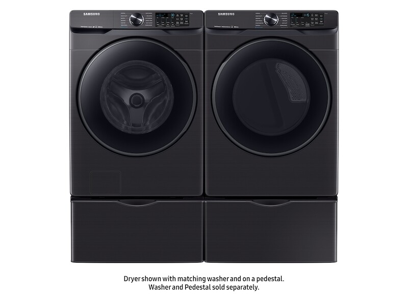 7.5 cu. ft. Smart Gas Dryer with Steam Sanitize+ in Black Stainless Steel DVG50R8500WA3