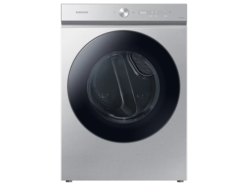 Bespoke 7.6 cu. ft. Ultra Capacity Gas Dryer with Super Speed Dry and AI Smart Dial in Silver Steel DVG53BB8700TA3