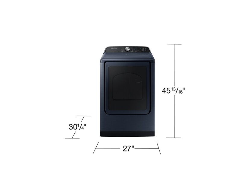 7.4 cu. ft. Smart Gas Dryer with Pet Care Dry and Steam Sanitize+ in Brushed Navy DVG54CG7150DA3