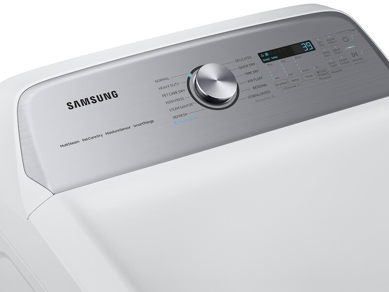 7.4 cu. ft. Smart Gas Dryer with Pet Care Dry and Steam Sanitize+ in White DVG54CG7150WA3