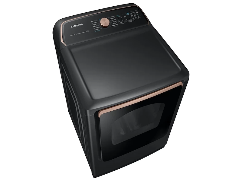 7.4 cu. ft. Smart Gas Dryer with Steam Sanitize+ in Brushed Black DVG55A7700VA3