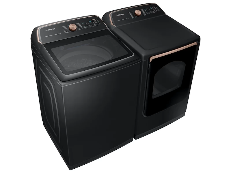 7.4 cu. ft. Smart Gas Dryer with Steam Sanitize+ in Brushed Black DVG55A7700VA3