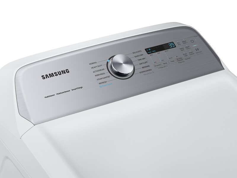 7.4 cu. ft. Smart Gas Dryer with Steam Sanitize+ in White DVG55CG7100WA3