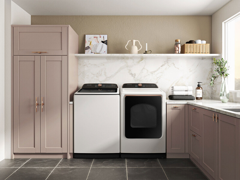 7.4 cu. ft. Smart Gas Dryer with Steam Sanitize+ in Ivory DVG55CG7500EA3
