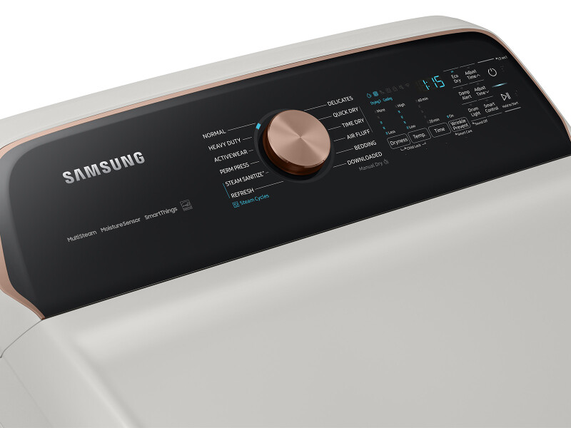 7.4 cu. ft. Smart Gas Dryer with Steam Sanitize+ in Ivory DVG55CG7500EA3