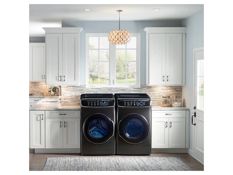 7.5 cu. ft. Smart Gas Dryer with FlexDry in Black Stainless Steel view 3