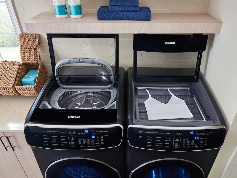 7.5 cu. ft. Smart Gas Dryer with FlexDry in Black Stainless Steel view 8
