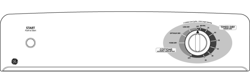 5.8 Cu. Ft. Extra-Large Capacity Gas Dryer DVLR223GGWW, product image 3 of 4