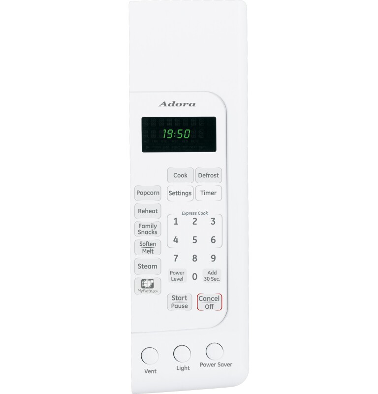 Adora series by GE Spacemaker 1.9 Over-the-Range Microwave Oven DVM1950DRWW, product image 2 of 3