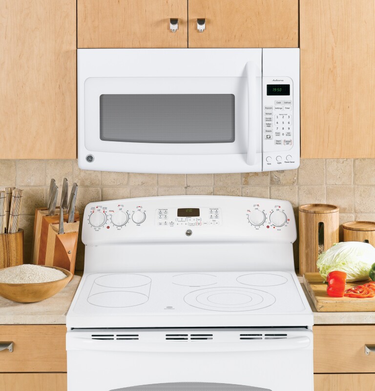 Adora series by GE Spacemaker 1.9 Over-the-Range Microwave Oven DVM1950DRWW, product image 3 of 3