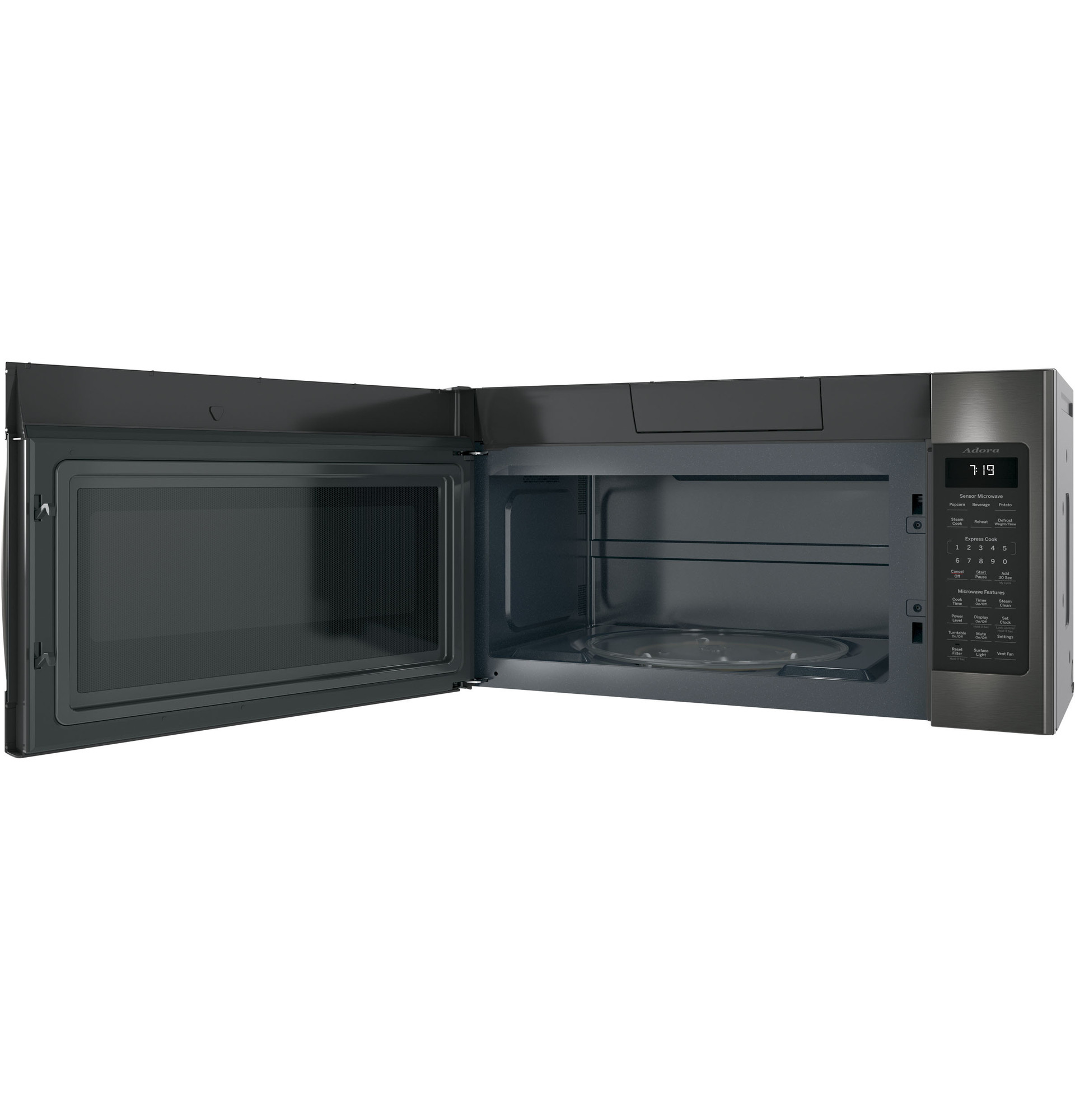 Adora series by GE 1.9 Cu. Ft. Over-the-Range Sensor Microwave Oven DVM7195BLTS, product image 4 of 10