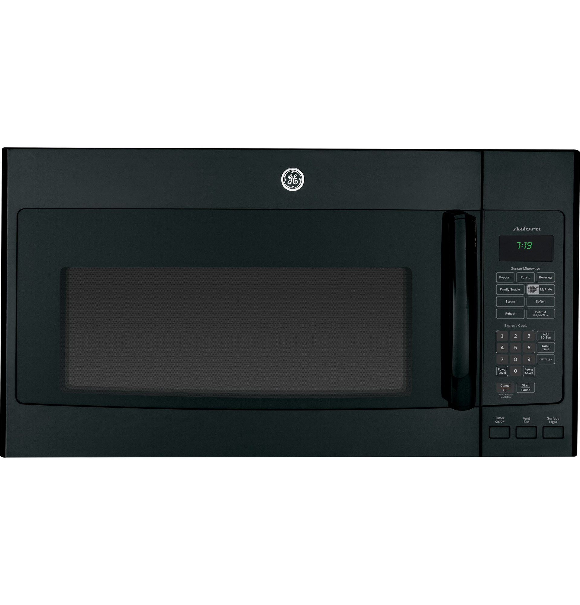 Adora series by GE 1.9 Cu. Ft. Over-the-Range Sensor Microwave Oven DVM7195DFBB