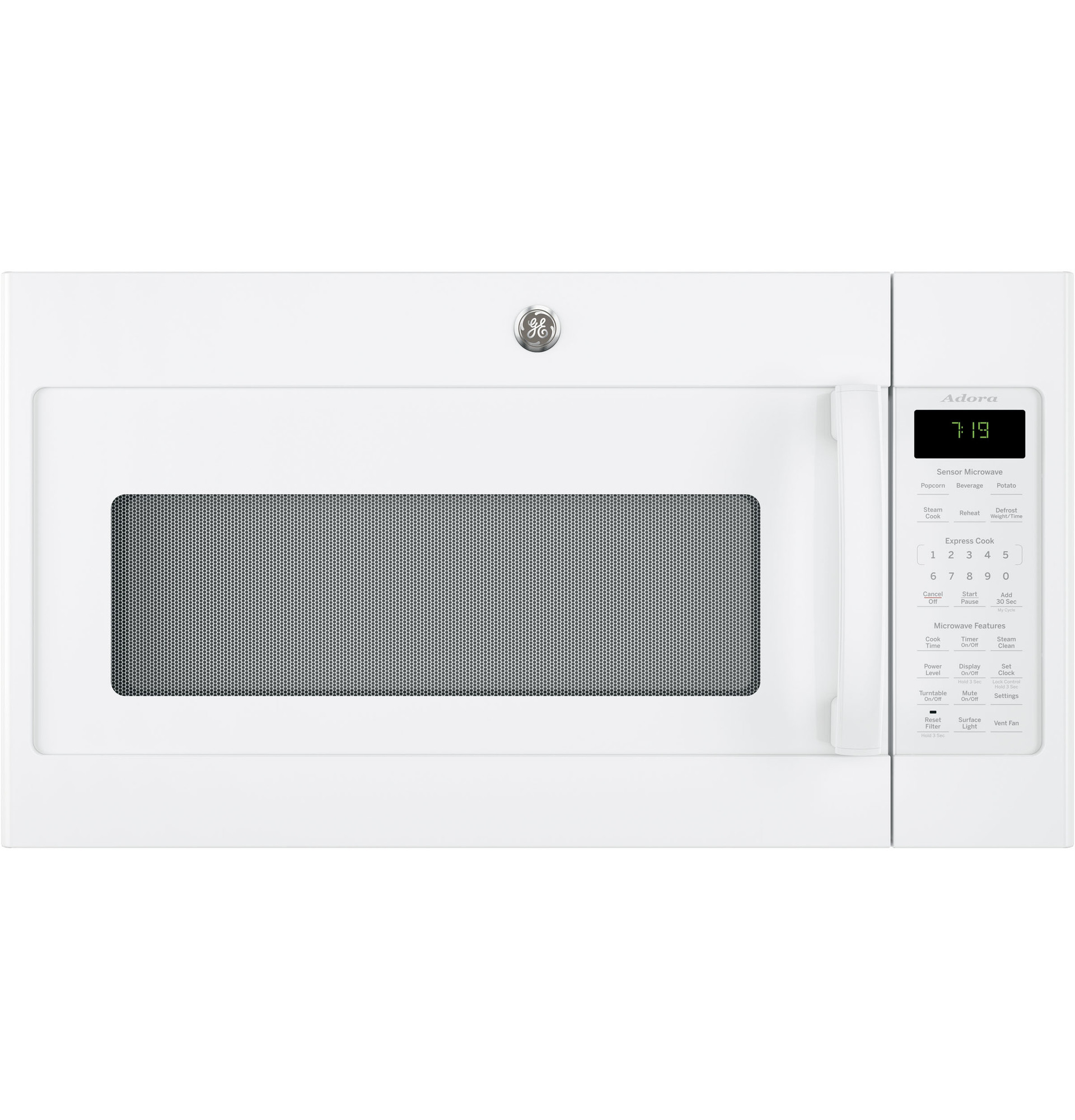 Adora series by GE 1.9 Cu. Ft. Over-the-Range Sensor Microwave Oven DVM7195DKWW
