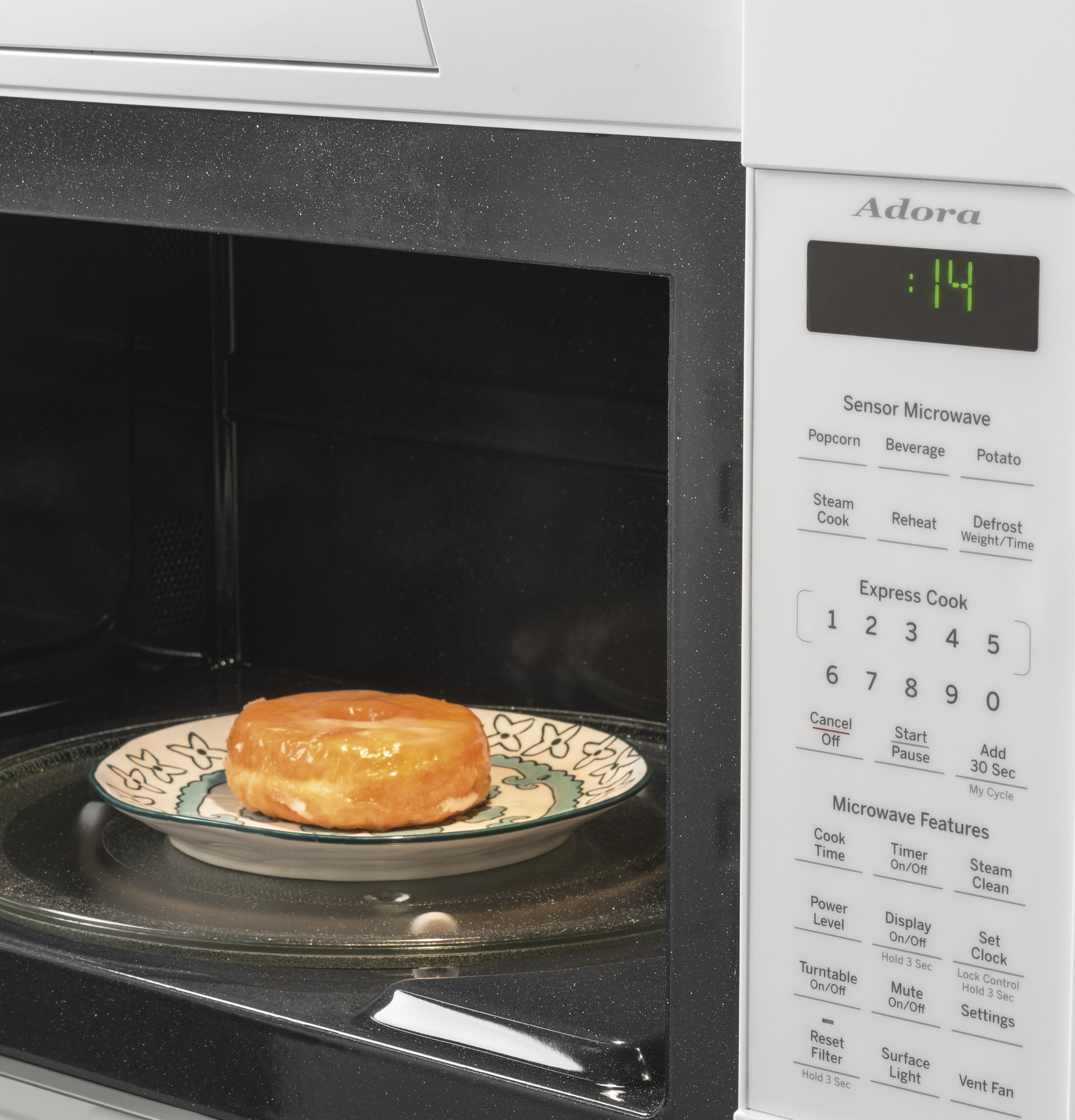 Adora series by GE 1.9 Cu. Ft. Over-the-Range Sensor Microwave Oven DVM7195DKWW, product image 7 of 10