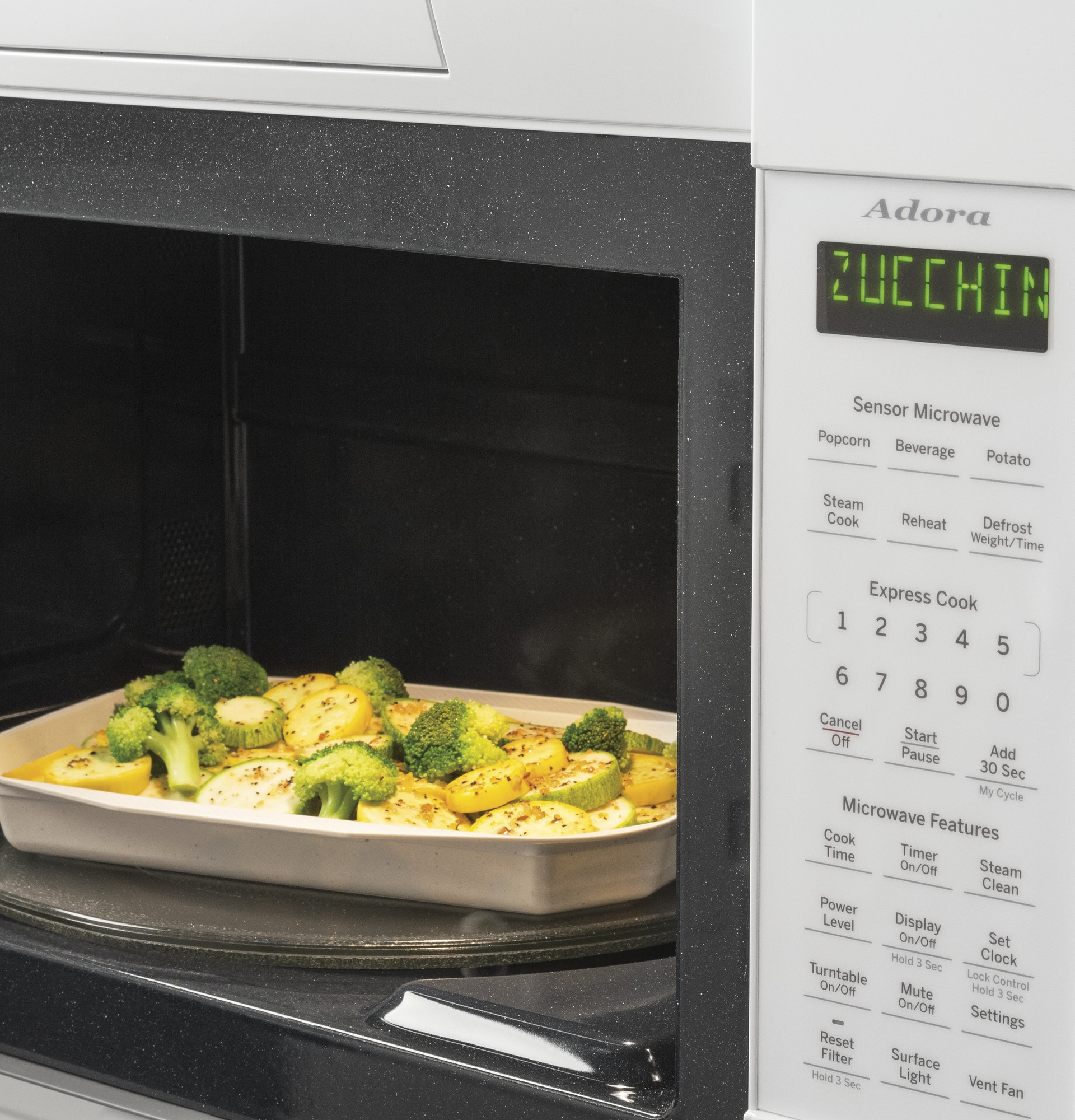 Adora series by GE 1.9 Cu. Ft. Over-the-Range Sensor Microwave Oven DVM7195DKWW, product image 8 of 10