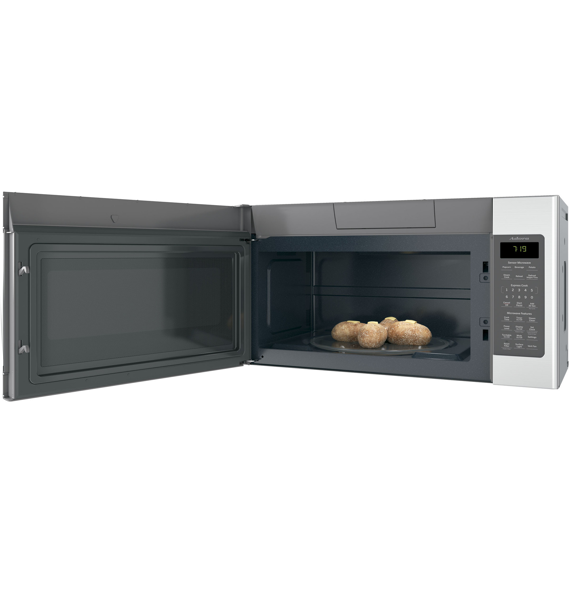 Adora series by GE 1.9 Cu. Ft. Over-the-Range Sensor Microwave Oven DVM7195SKSS, product image 7 of 14