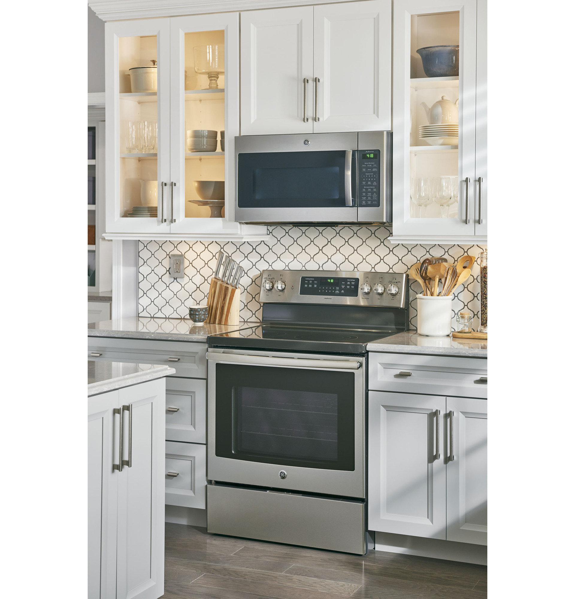 Adora series by GE 1.9 Cu. Ft. Over-the-Range Sensor Microwave Oven DVM7195SKSS, product image 12 of 14