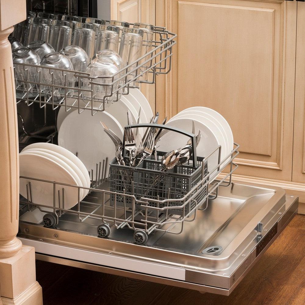 24 in. Top Control Dishwasher with Tub and Traditional Style Handle, 52dBa DW304H24