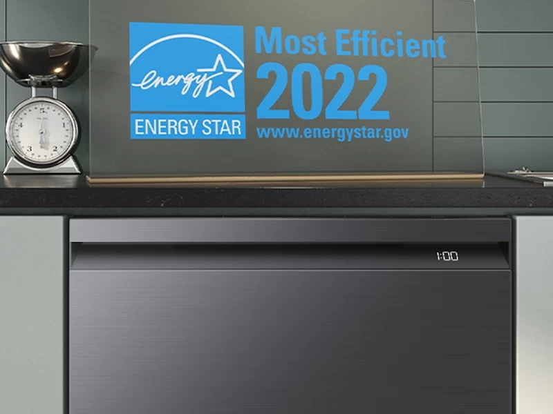 AutoRelease Smart 42dBA Dishwasher with StormWash+™ and Smart Dry in Black Stainless Steel DW80B7070UGAA