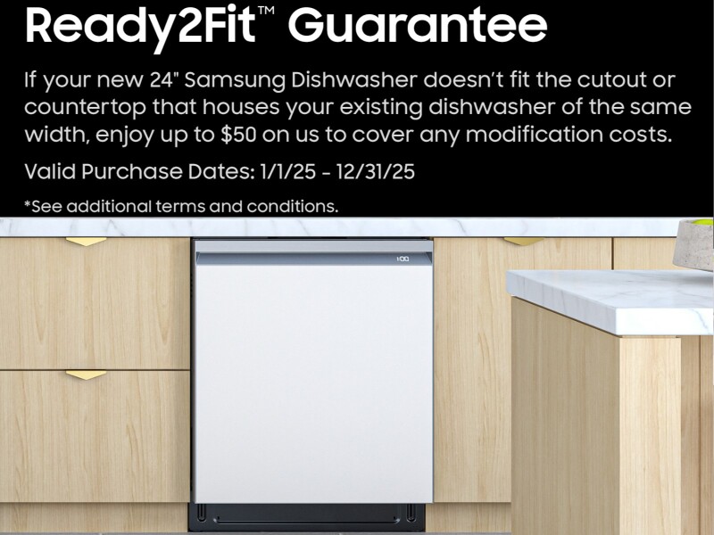 Bespoke AI Dishwasher with StormWash+™ BESPOKE Design and Energy Efficiency Built under DW80CB545012AA
