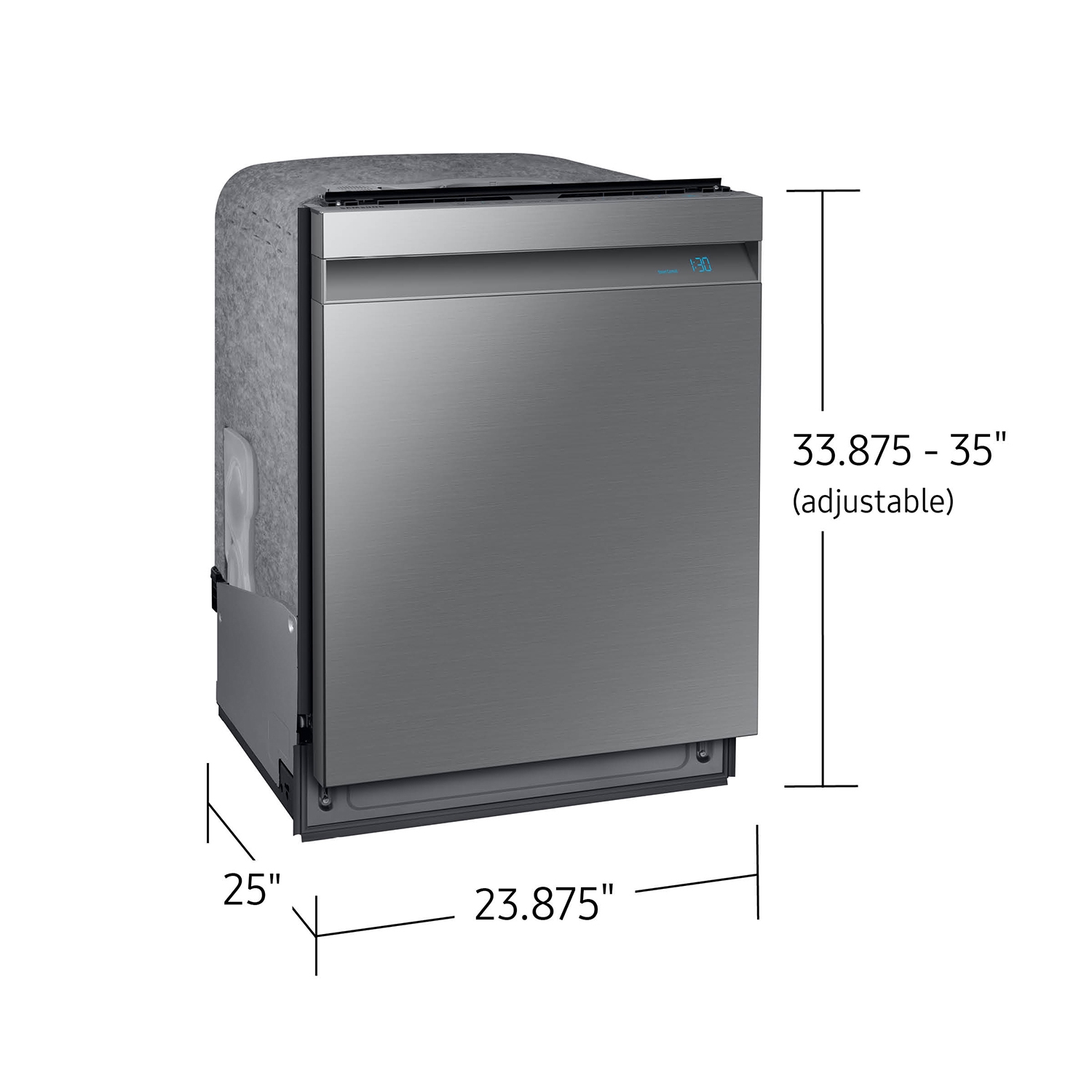 AutoRelease Smart 39dBA Dishwasher with Linear Wash in Stainless Steel DW80R9950USAA