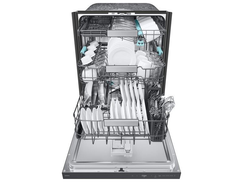 Bespoke AI Smart Dishwasher AI Wash & 3rd Rack Wash System | AutoRelease⢠Door 38dBA DW90F89T0UMTAA