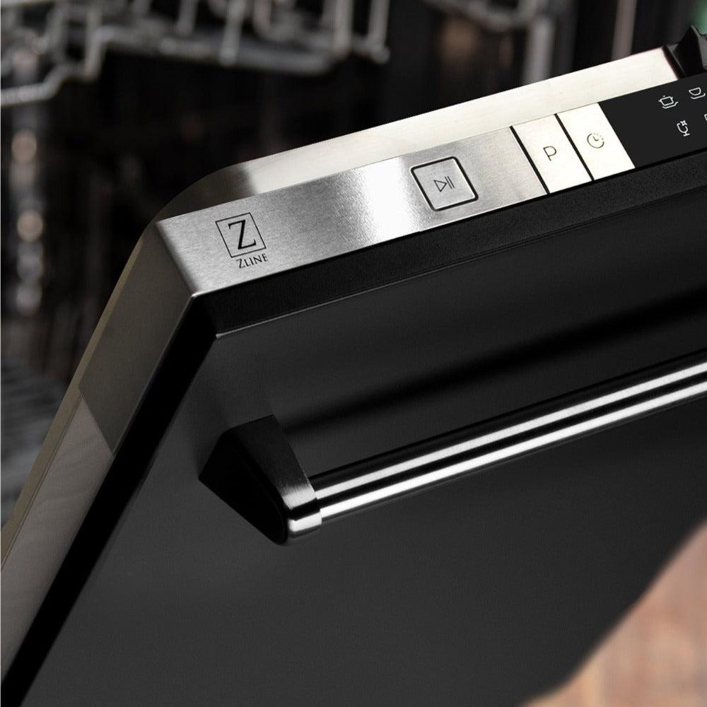 24 In. Top Control Dishwasher With Black Matte Panel And Traditional Style Handle, 52dba DWBLM24