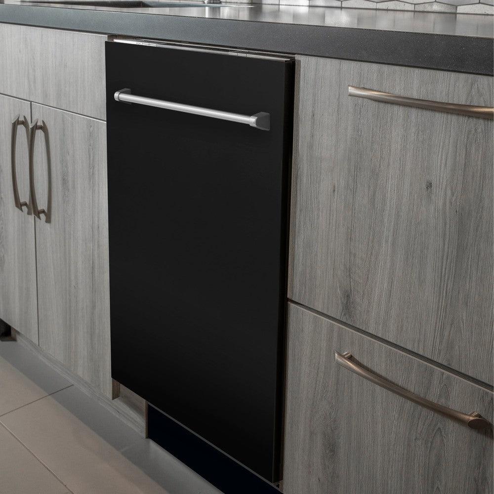 24 In. Top Control Dishwasher With Black Matte Panel And Traditional Style Handle, 52dba DWBLM24