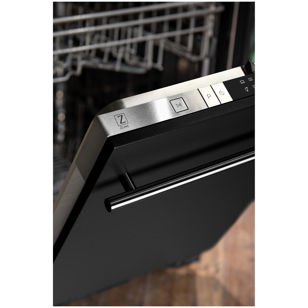 24 In. Top Control Dishwasher With Black Matte Panel And Modern Style Handle, 52dba DWBLMH24