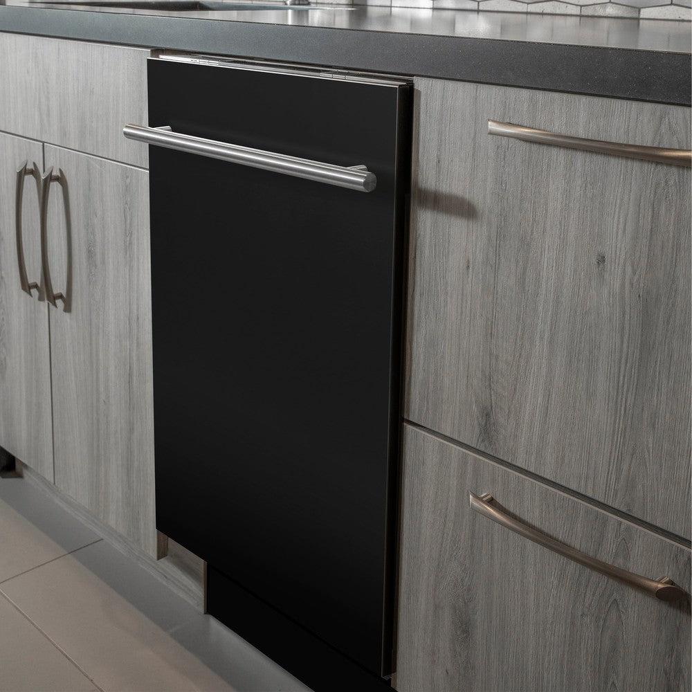 24 In. Top Control Dishwasher With Black Matte Panel And Modern Style Handle, 52dba DWBLMH24