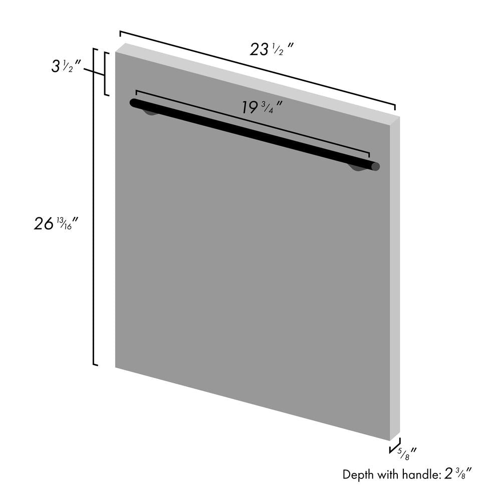 24 In. Top Control Dishwasher With Black Matte Panel And Modern Style Handle, 52dba DWBLMH24