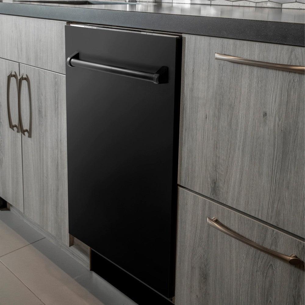 24 In. Top Control Dishwasher With Black Stainless Steel Panel And Traditional Style Handle, 52dba DWBS24