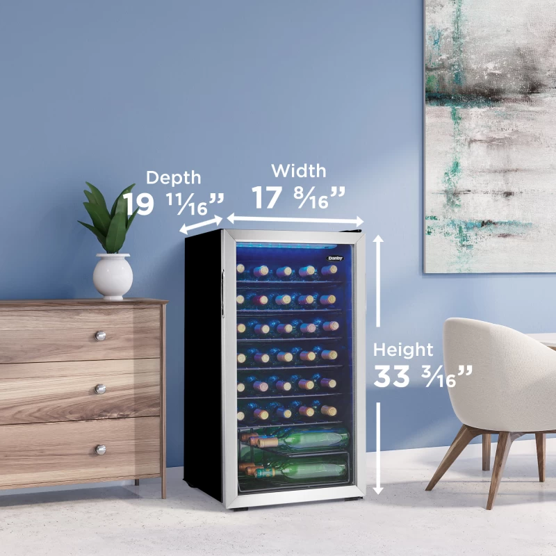 36 Bottle Free-Standing Wine Cooler DWC036A1BSSDB6