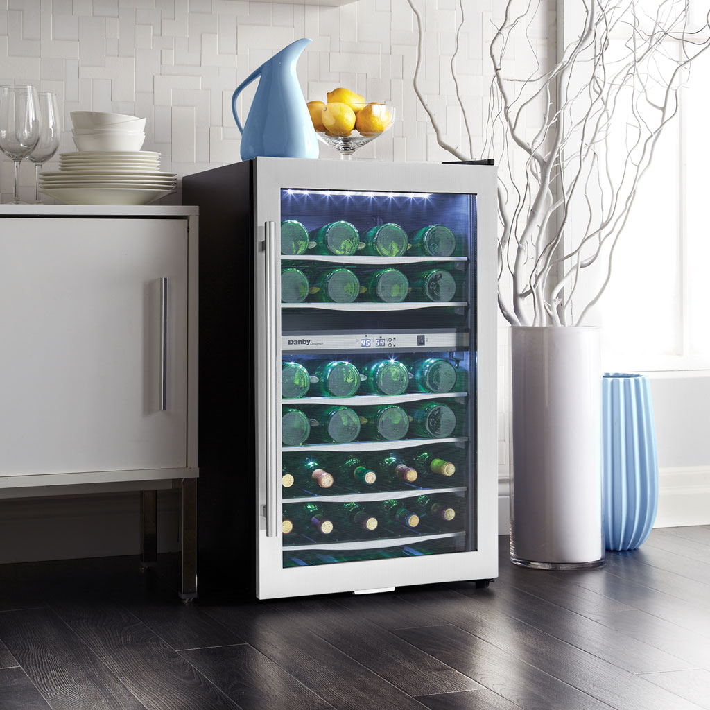 38 Bottle Free-Standing Wine Cooler DWC040A3BSSDD