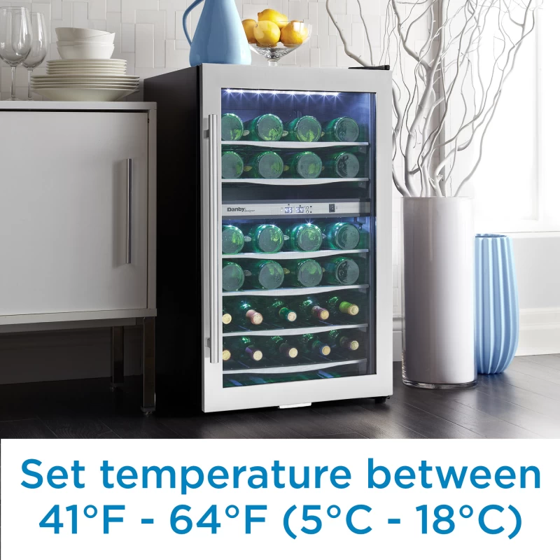 38 Bottle Free-Standing Wine Cooler DWC040A3BSSDD