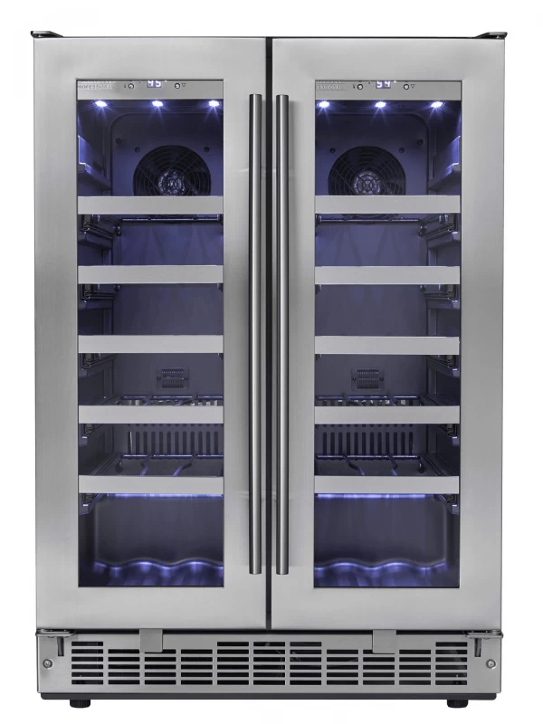 Silhouette Napa – 24” French Door Wine Cooler Stainless Steel DWC047D1BSSPR Picture 1