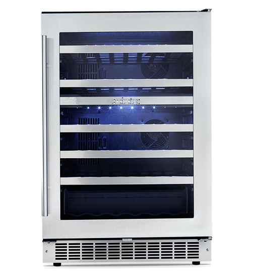 Sonoma 24” DUAL ZONE WINE CELLAR. DWC053D1BSSPRUS